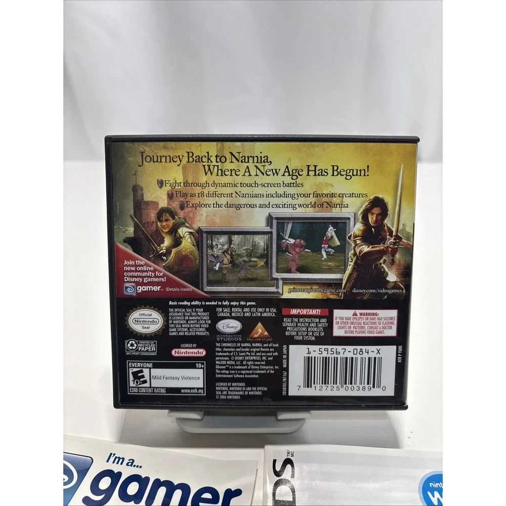 PRINCE CASPIAN - NARNIA‎ Nintendo DS CASE & BOOKLETS Only